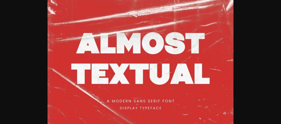 Almost Textual Font Poster 1