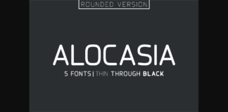 Alocasia Font Poster 1