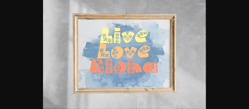 Aloha Font Poster 7