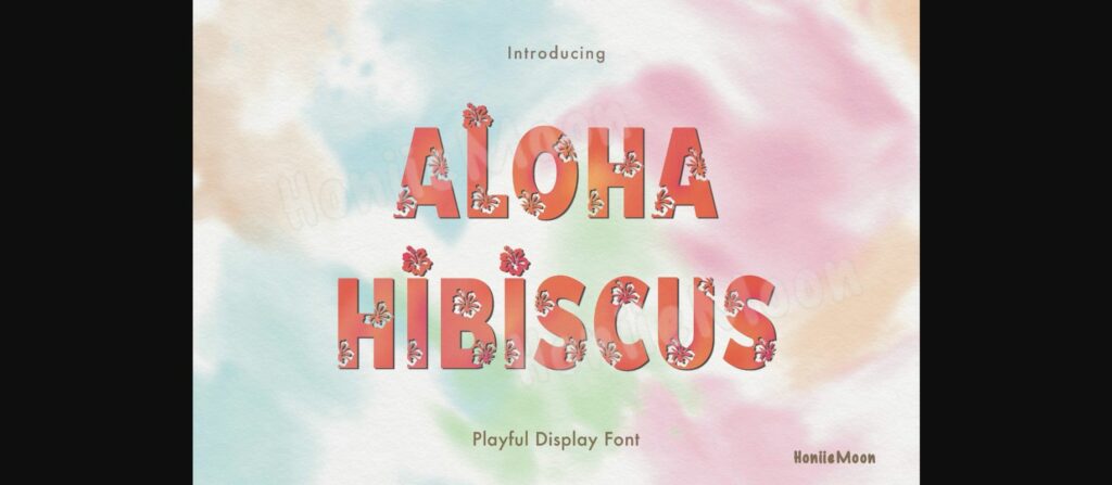 Aloha Hibiscus Font Poster 3