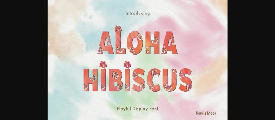 Aloha Hibiscus Font Poster 1