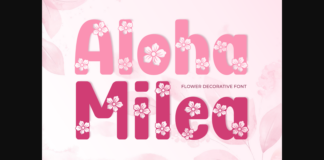 Aloha Milea Font Poster 1