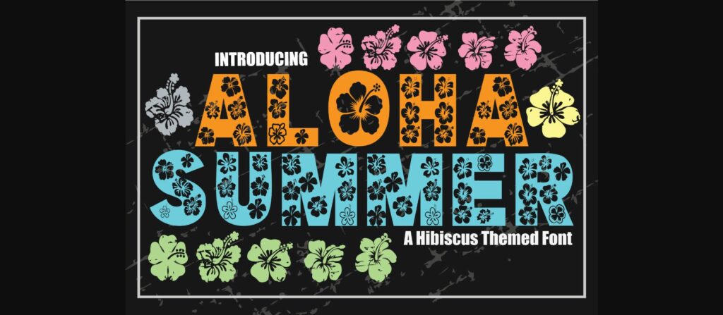 Aloha Summer Font Poster 3