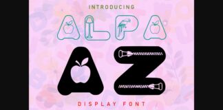 Alpa AZ Font Poster 1