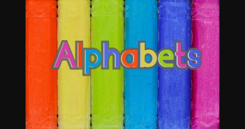 Alphabets Font Poster 1