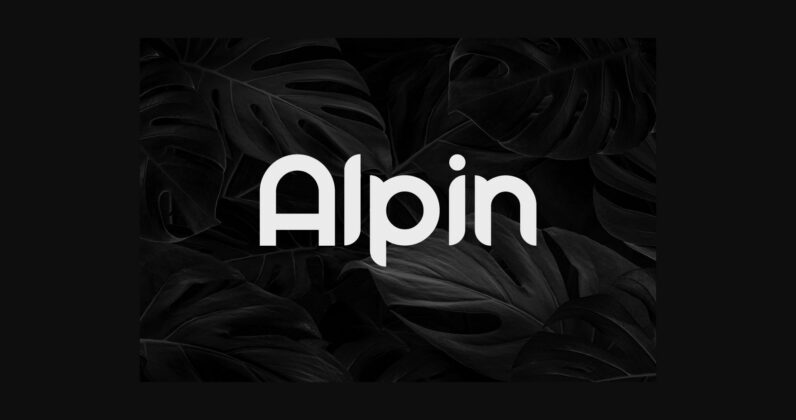 Alpin Font Poster 4