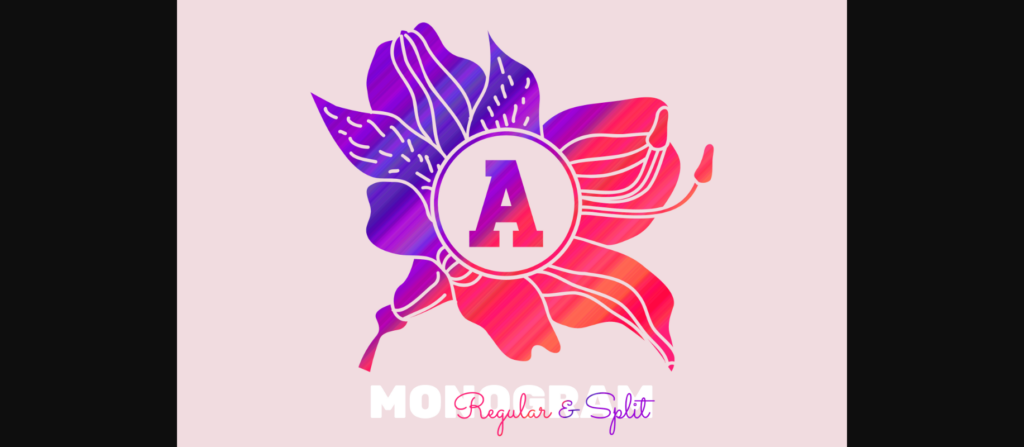 Alstroemeria Font Poster 3