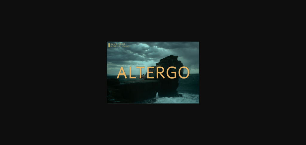 Altergo Font Poster 1