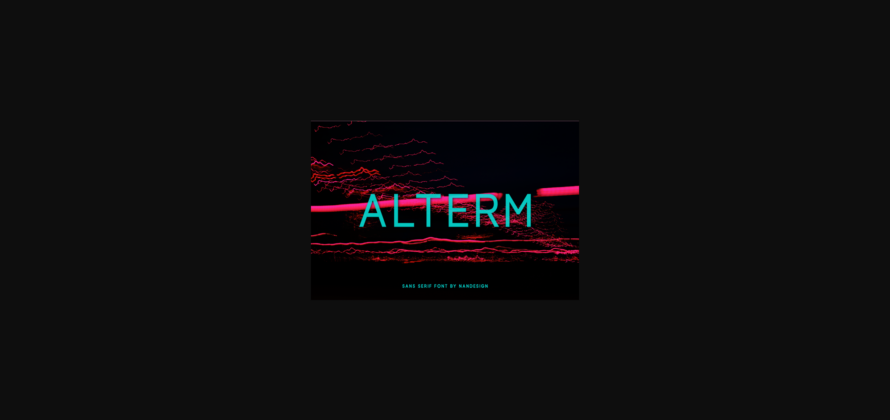 Alterm Font Poster 1