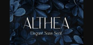 Althea Font Poster 1