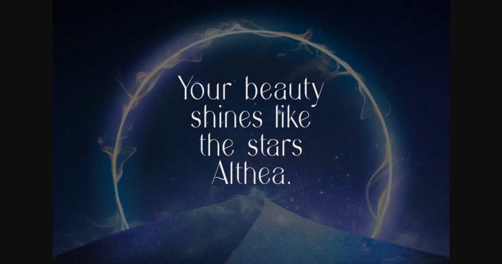 Althea Font Poster 4