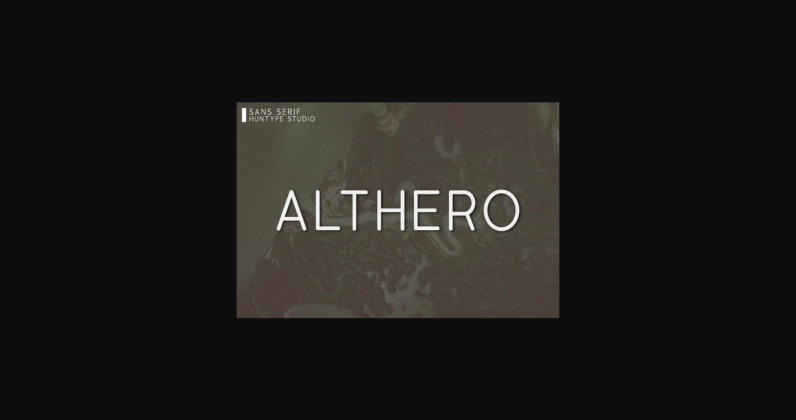 Althero Font Poster 3