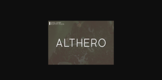 Althero Font Poster 1