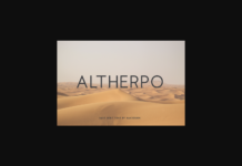 Altherpo Font Poster 1