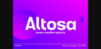 Altosa Font Poster 1