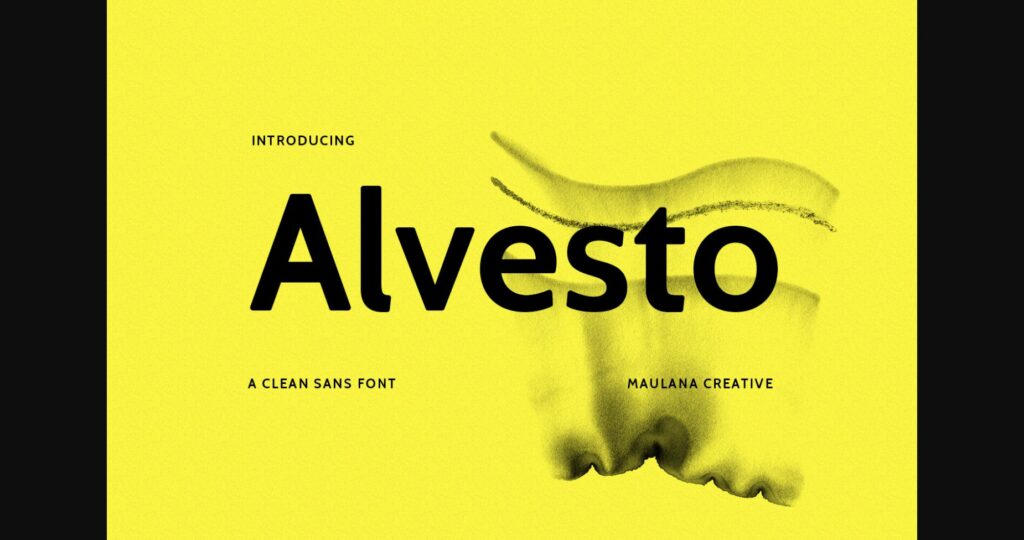 Alvesto Font Poster 3