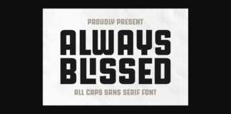 Always Blissed Font Poster 1