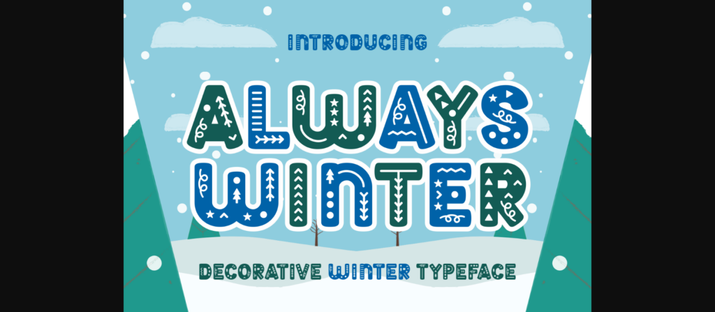 Always Winter Font Poster 3