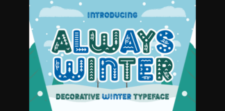 Always Winter Font Poster 1