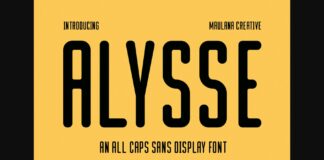 Alysse Font Poster 1