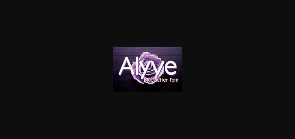 Alyve Font Poster 1