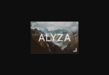 Alyza Font Poster 1