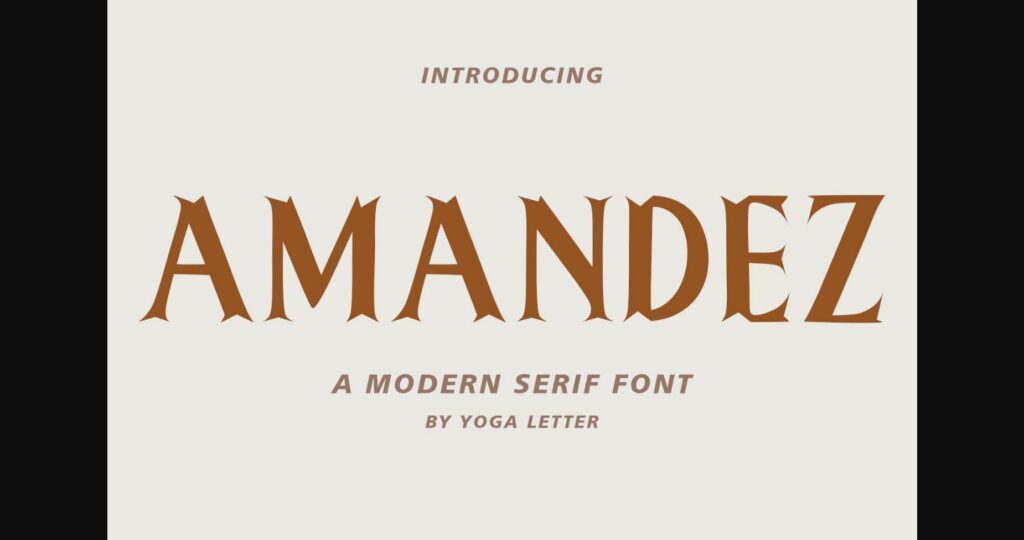 Amandez Font Poster 3