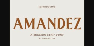 Amandez Font Poster 1