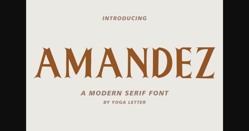 Amandez Font Poster 1