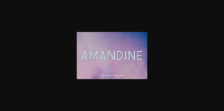 Amandine Font Poster 1