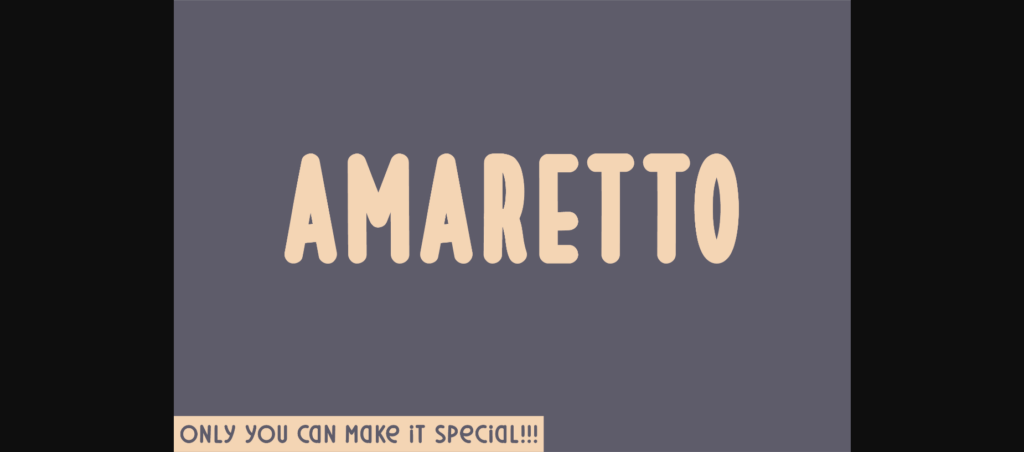 Amaretto Font Poster 1