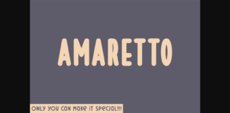 Amaretto Font Poster 1