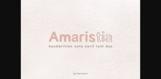 Amaristia Font Poster 1