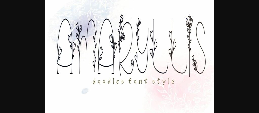 Amaryllis Font Poster 3