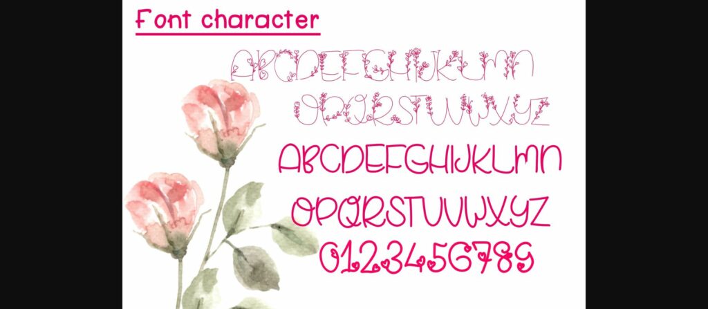 Amaryllis Font Poster 7