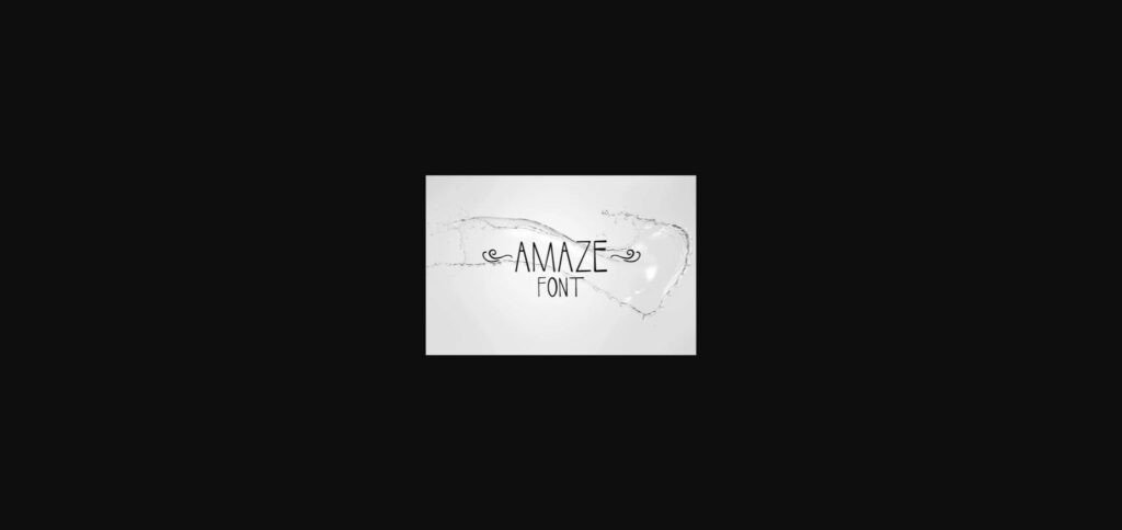 Amaze Font Poster 3