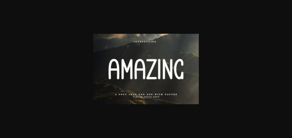 Amazing Font Poster 3