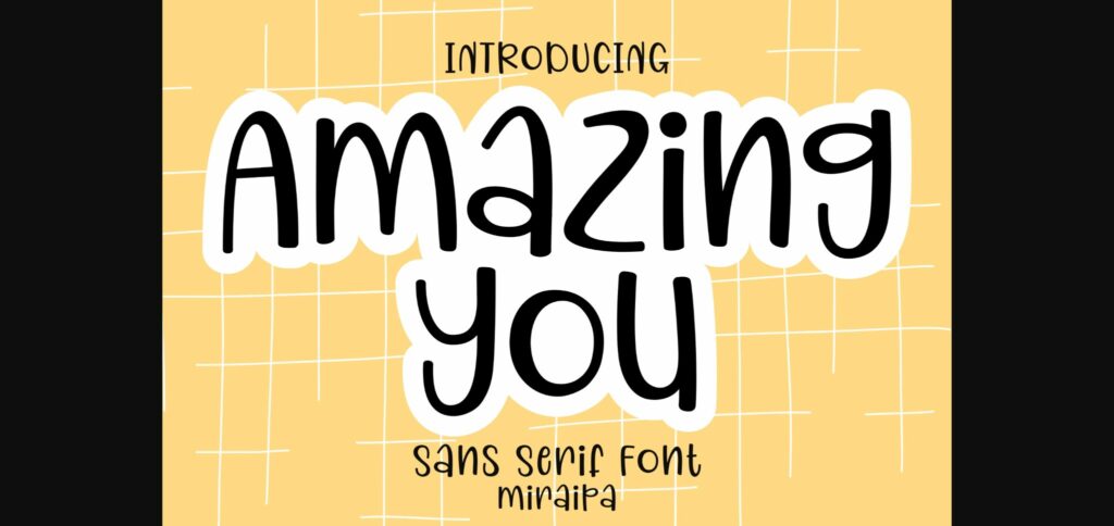 Amazing You Font Poster 3