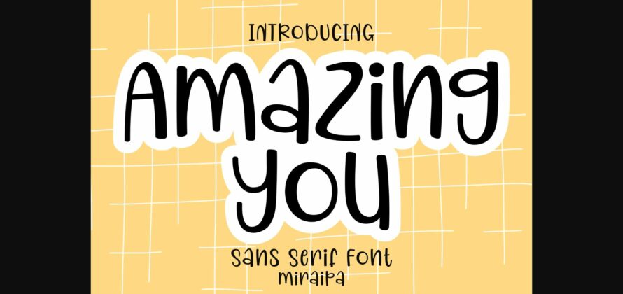 Amazing You Font Poster 1