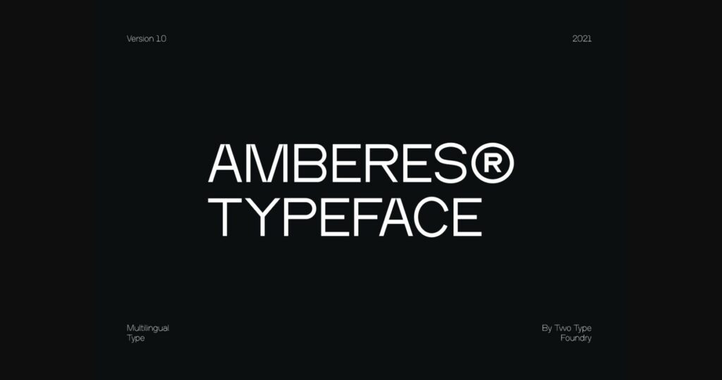 Amberes Font Poster 3