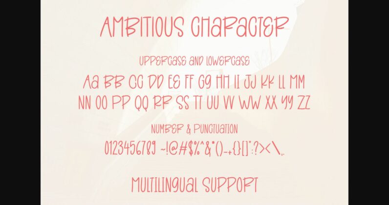 Ambitious Font Poster 10