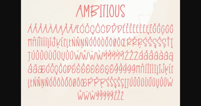 Ambitious Font Poster 11