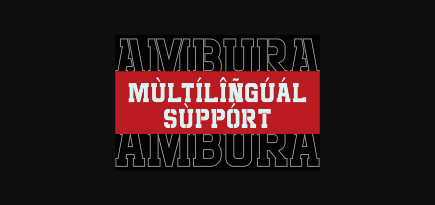 Ambura Font Poster 6