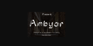 Ambyar Font Poster 1