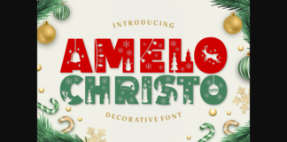 Amelo Christo Font Poster 1