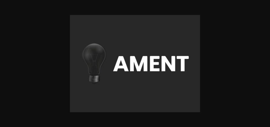 Ament Font Poster 3