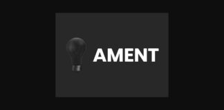 Ament Font Poster 1