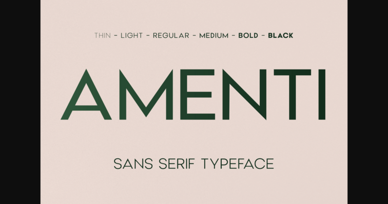 Amenti Font Poster 3