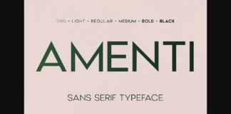 Amenti Font Poster 1