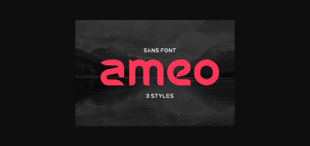 Ameo Font Poster 1